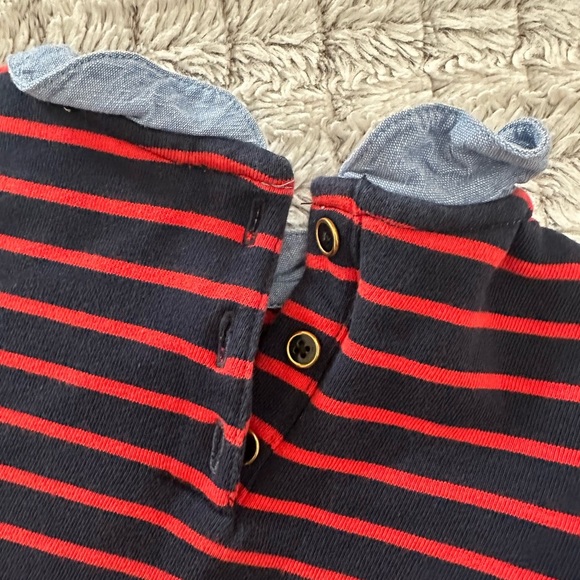 Cyrillus Toddler Girl Striped Collared Dress - Picture 3 of 4